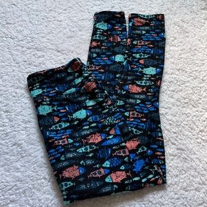 LuLaRoe Comfy Lounge Fish Animal Leggings